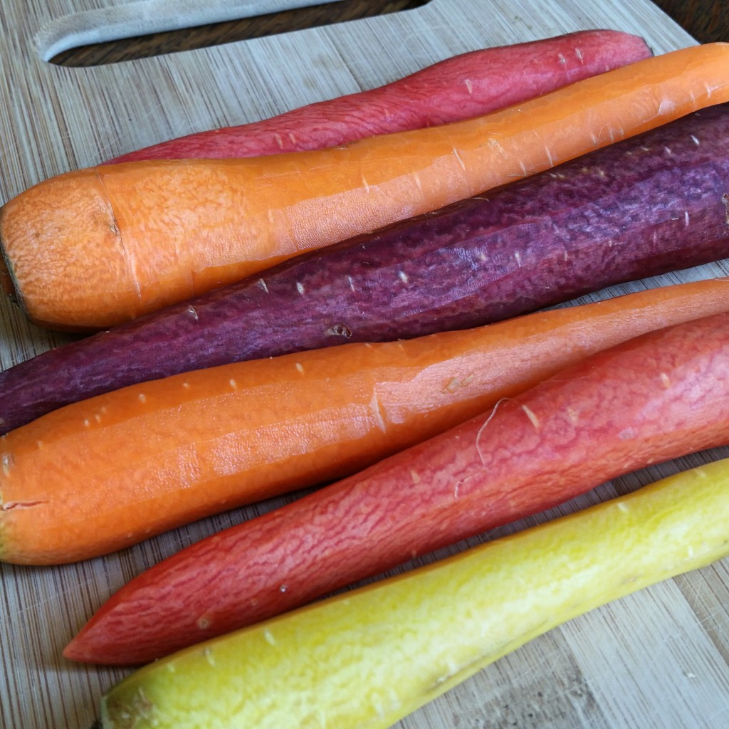 Rainbow Carrots - Roasted Brussels & Carrots - Clovers & Kale