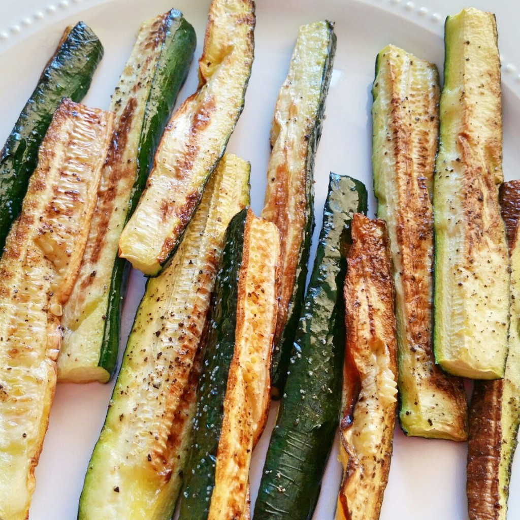 Oven Roasted Zucchini - Clovers & Kale