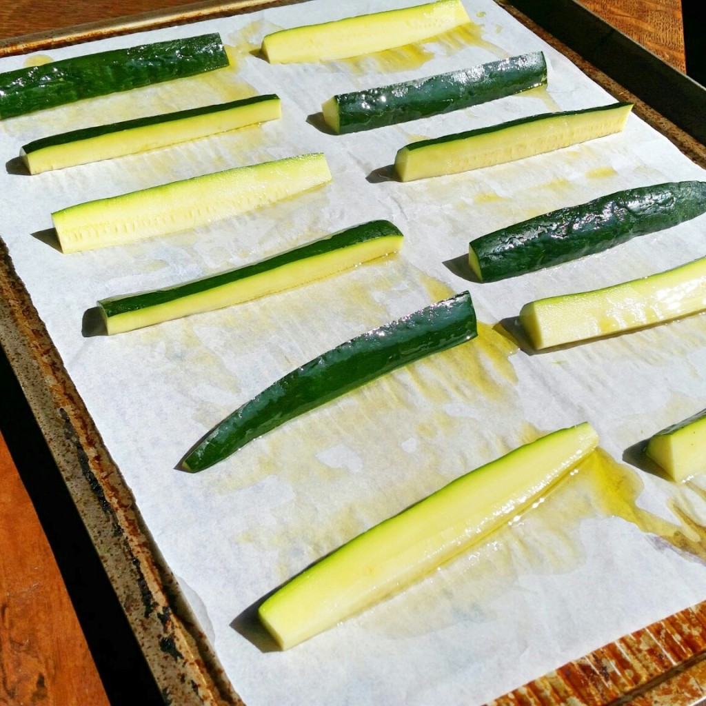 Oven Roasted Zucchini - Clovers & Kale