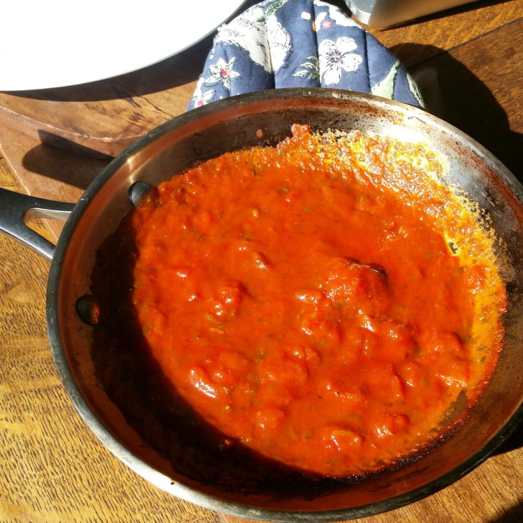 Tomato Basil Sauce - Oven Roasted Zucchini Sticks - Clovers & Kale