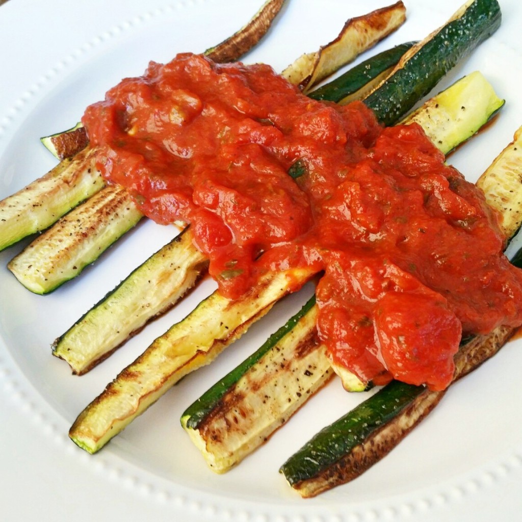 Vegan roasted Zucchini Sticks - Clovers & Kale