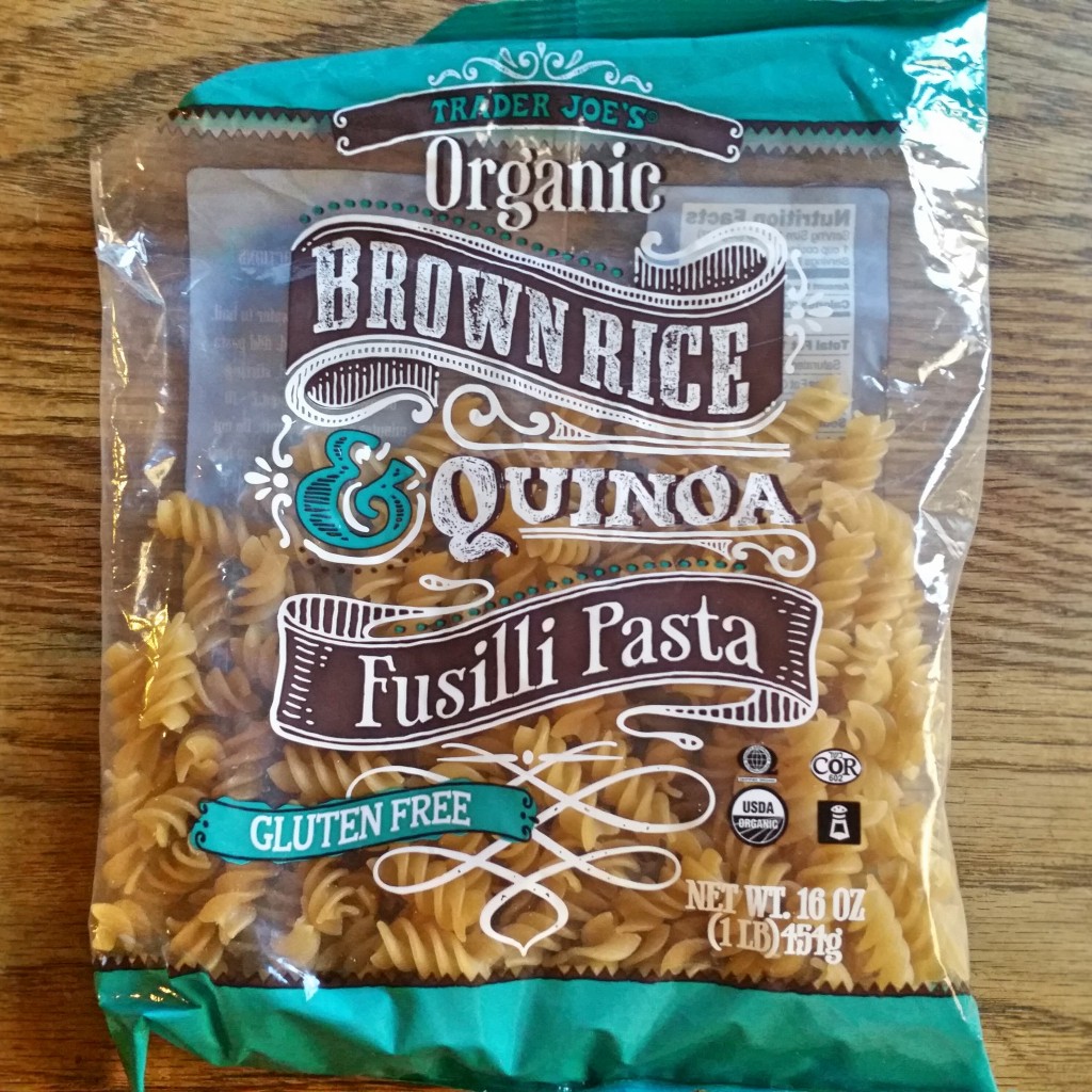 Vegetable Fusilli - Gluten Free - Clovers & Kale - Trader Joes Organic Brown Rice & Quinoa Fusilli Pasta