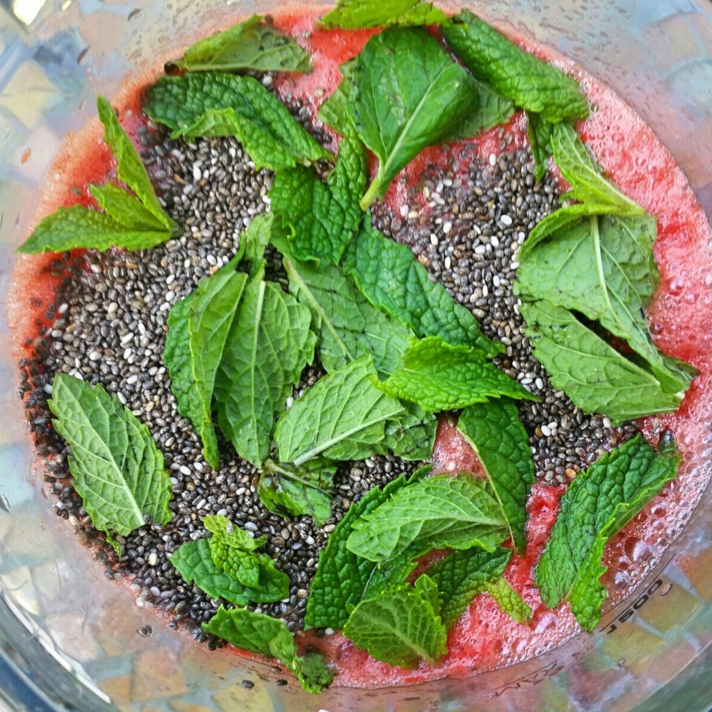 Clovers & Kale - Recipe - Watermelon Chia Agua Fresca